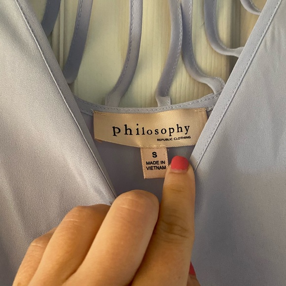 Philosophy lavender dress shirt - Picture 3 of 3